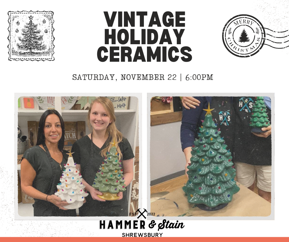 11/22/25 - Holiday Ceramics - 1PM ✨ONLY FOUR SEATS AVAILABLE