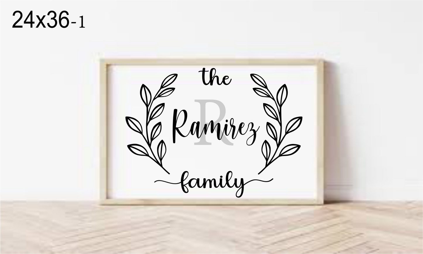 Large Framed Signs