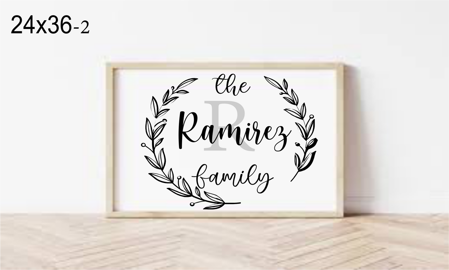 Large Framed Signs