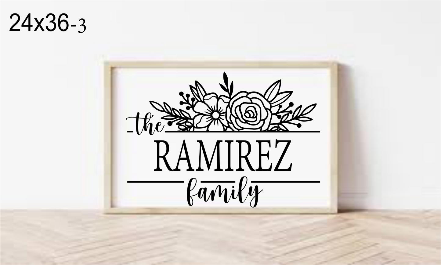 Large Framed Signs