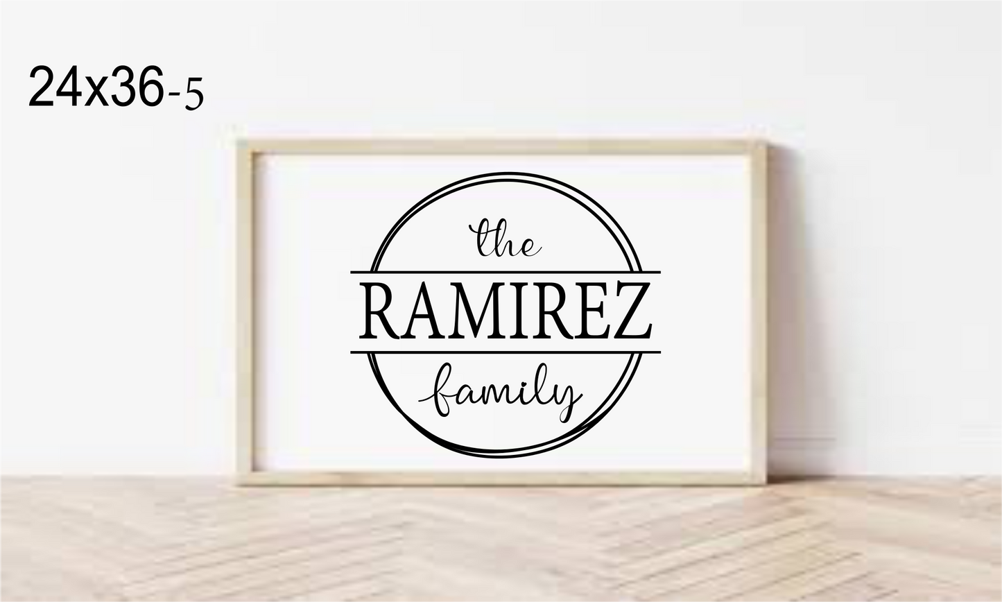 Large Framed Signs