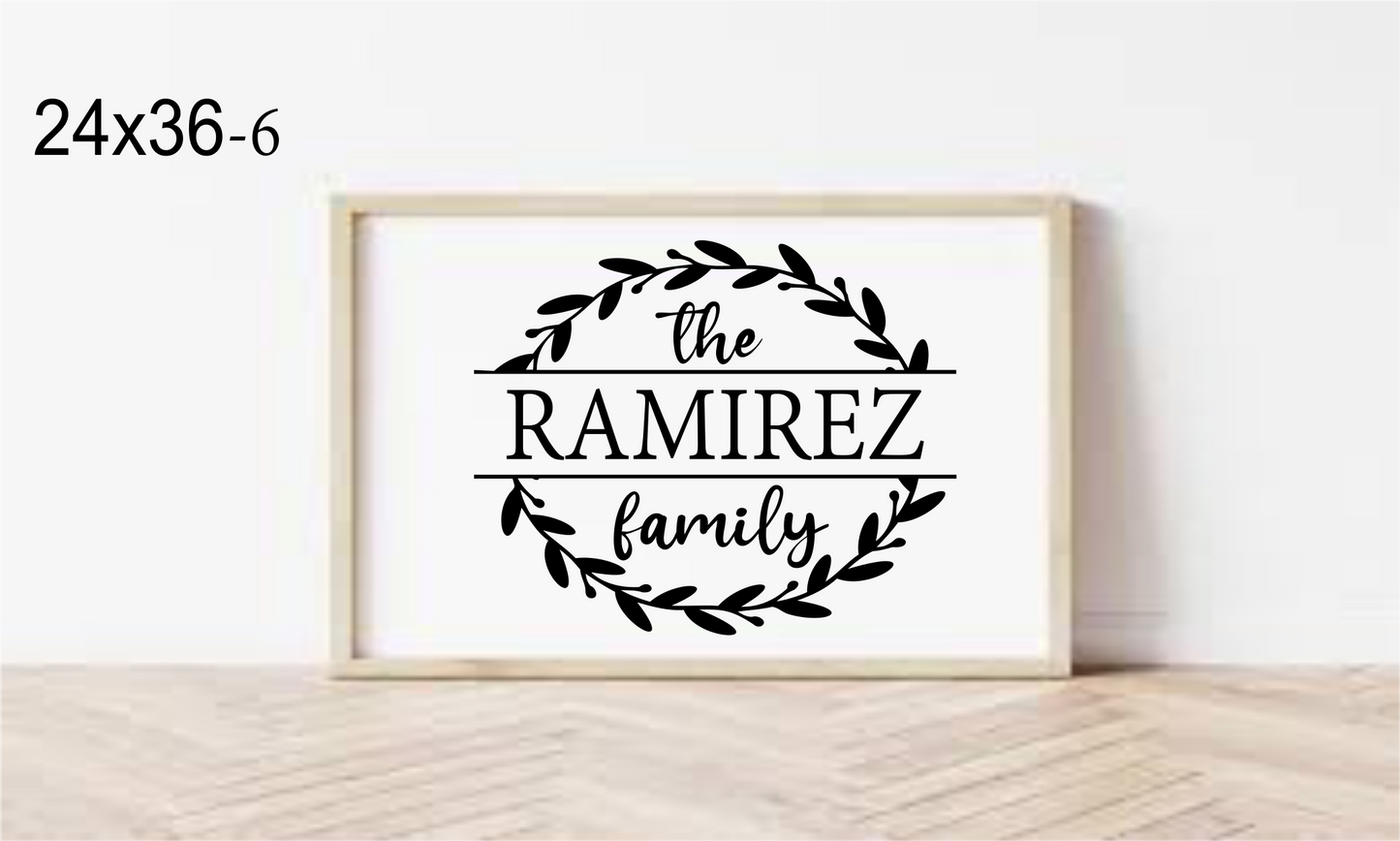 Large Framed Signs