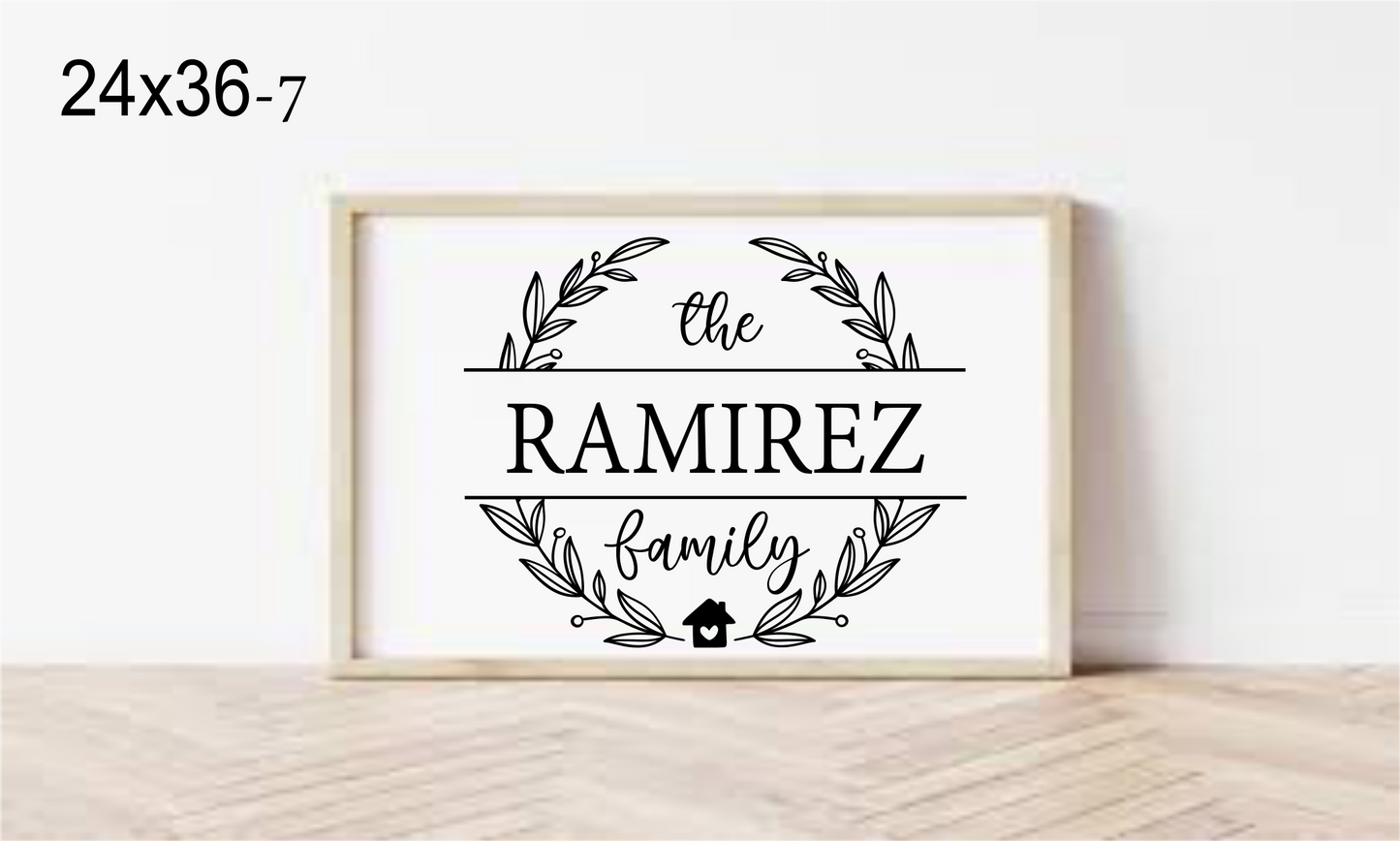 Large Framed Signs