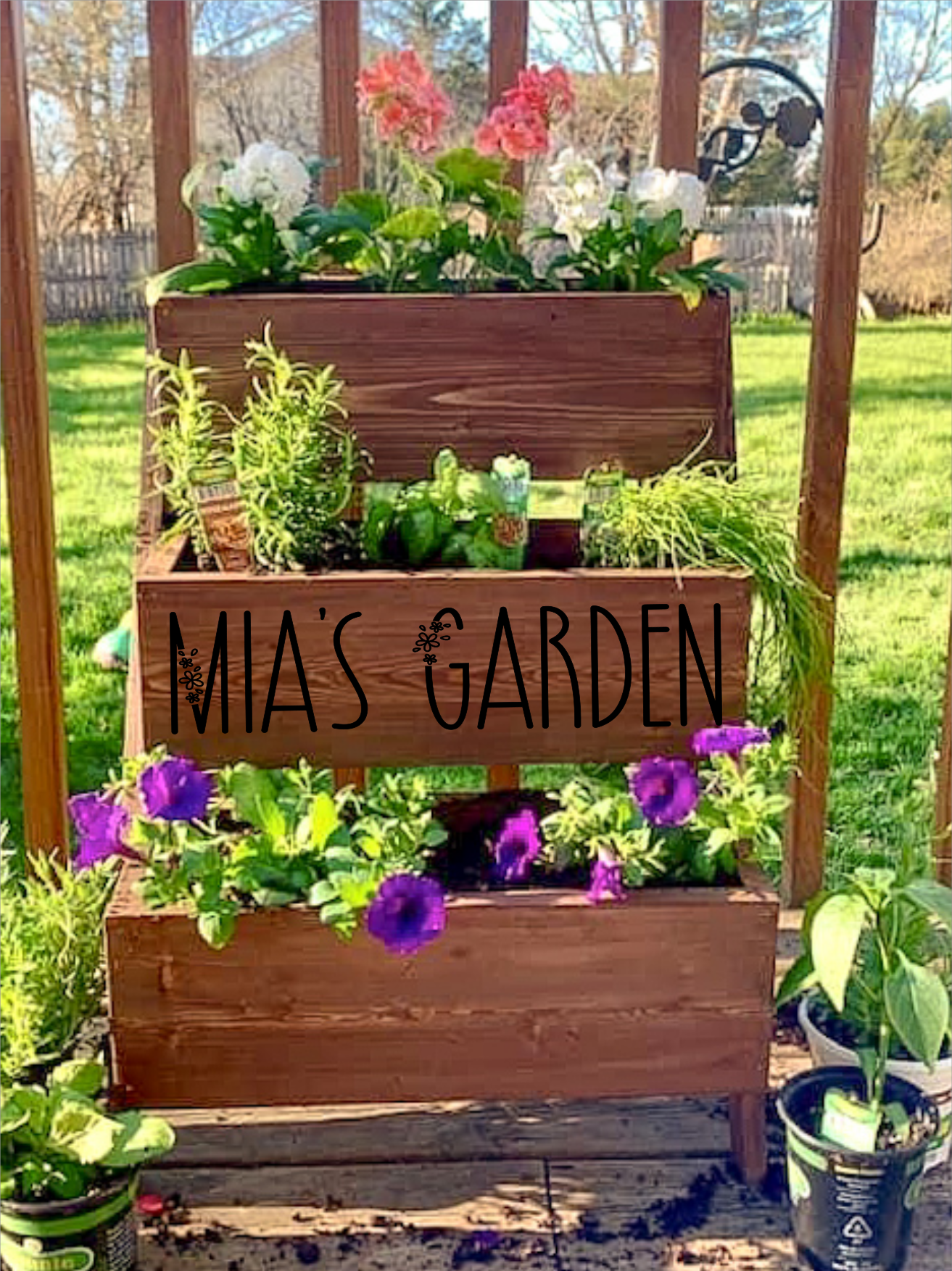 Three Tiered Planters