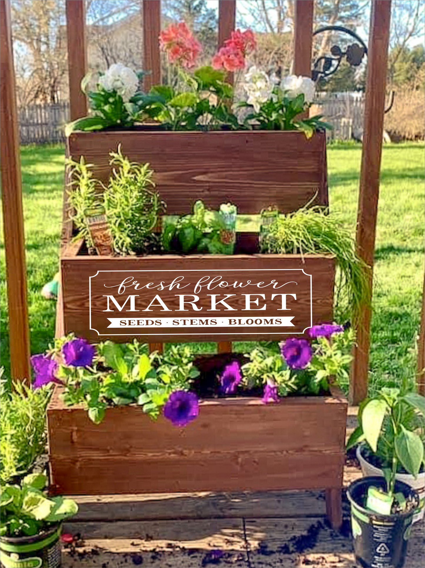 Three Tiered Planters