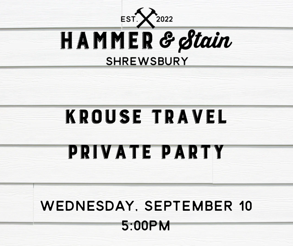 09/10/25 - Krouse Travel PRIVATE EVENT - 5 PM