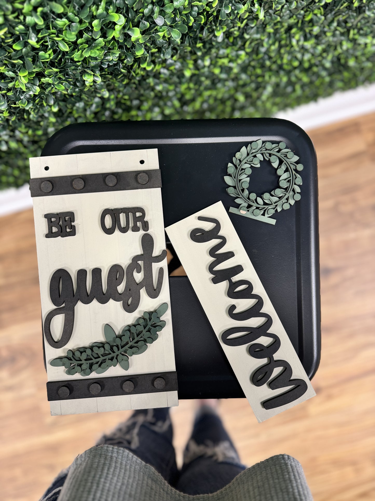 Be Our Guest Sign Post Interchangeable KIT