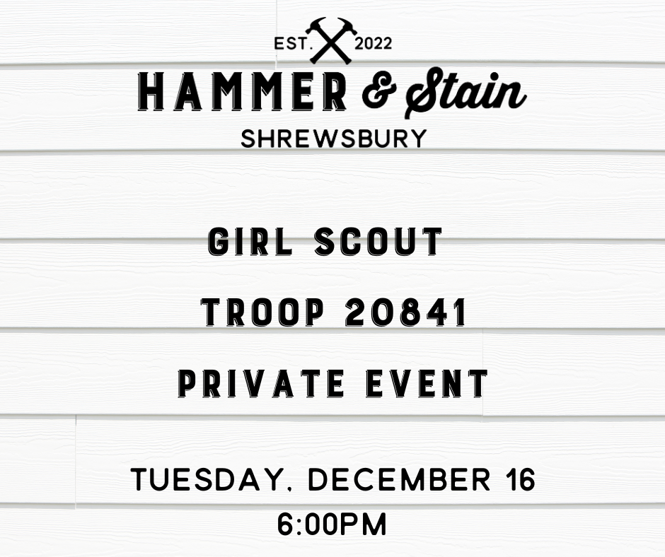 12/16/25 - Girl Scout Troop 20841 Private Party - 6PM