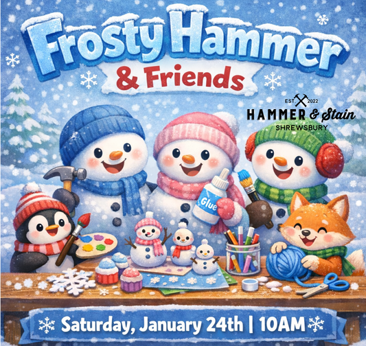 01/24/26 - Frosty Hammer & Friends - Kid's Workshop - 10AM