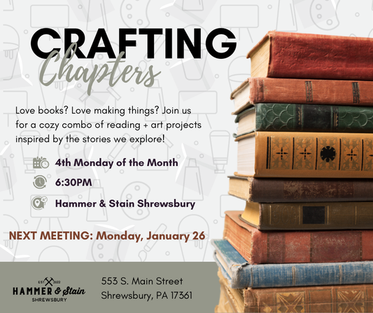 01/26/25 - Crafting Chapters - Monthly Book & Art Club - 6:30PM