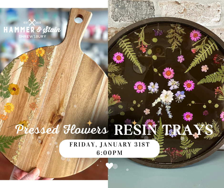 01/31/25 - Pressed Flower Resin Trays - 6PM