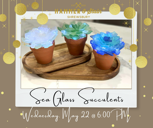 05/22/24- Sea Glass Succulents - 6PM