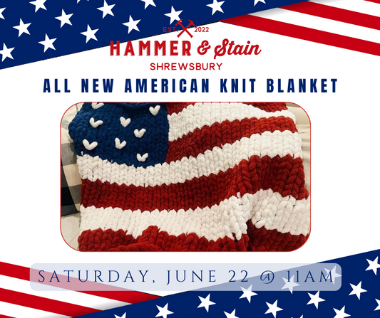 06/22/24 - Flag Knit Cozy Blanket - 11AM