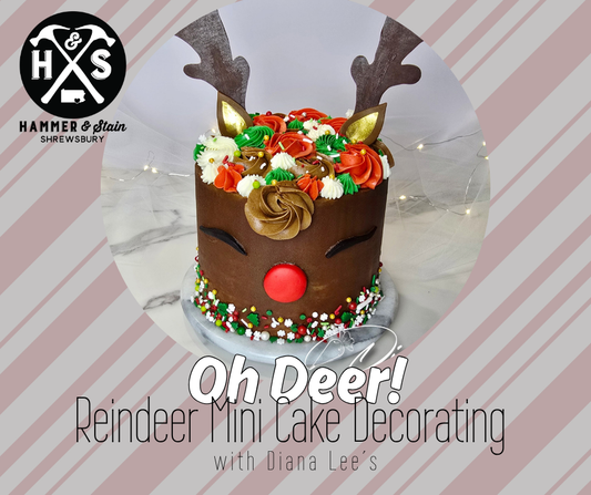 12/06/25 - Oh Deer! Mini Reindeer Cake Decorating with Diana Lee's - 1PM