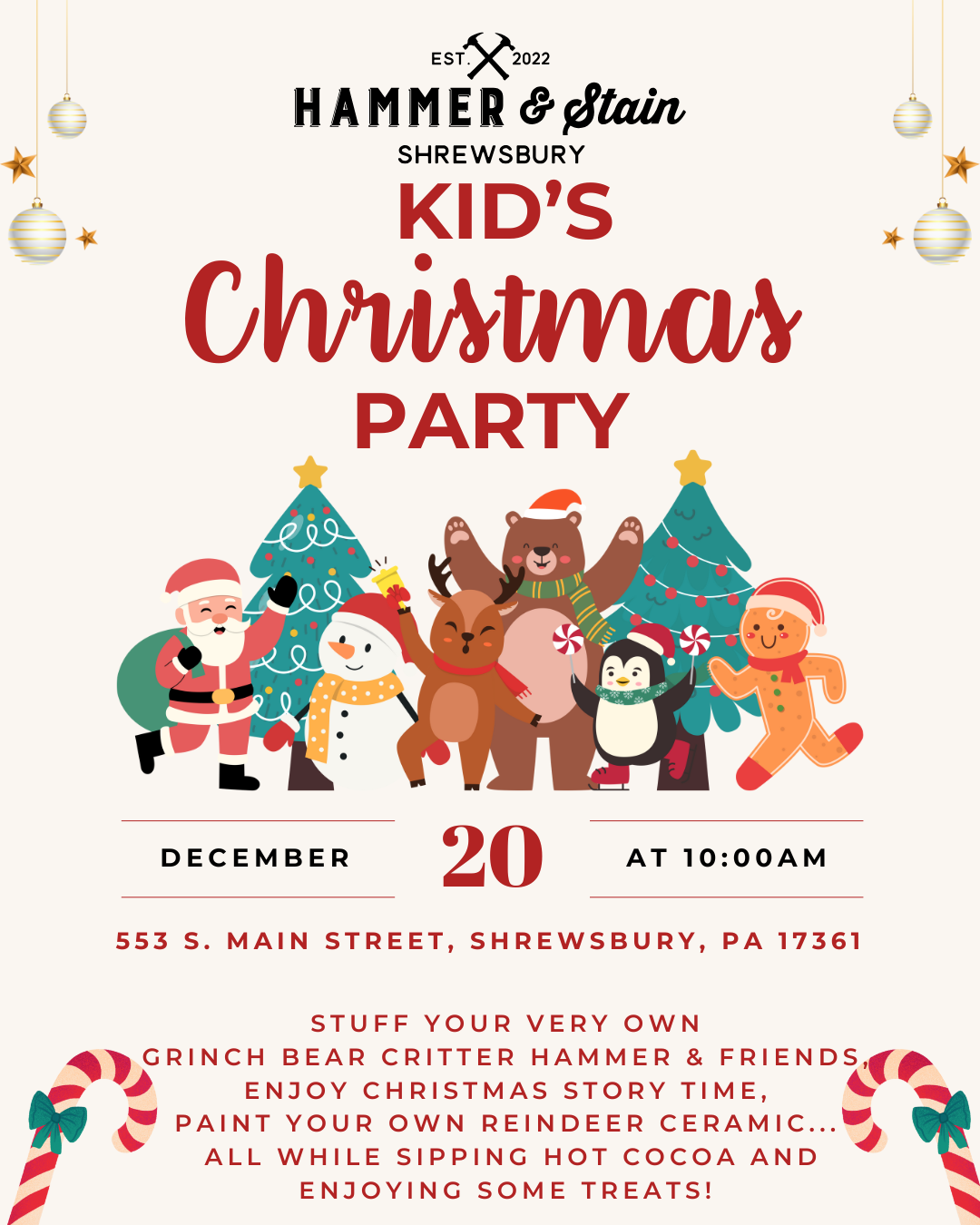 12/20/25 - Kid's Christmas Party - 10AM
