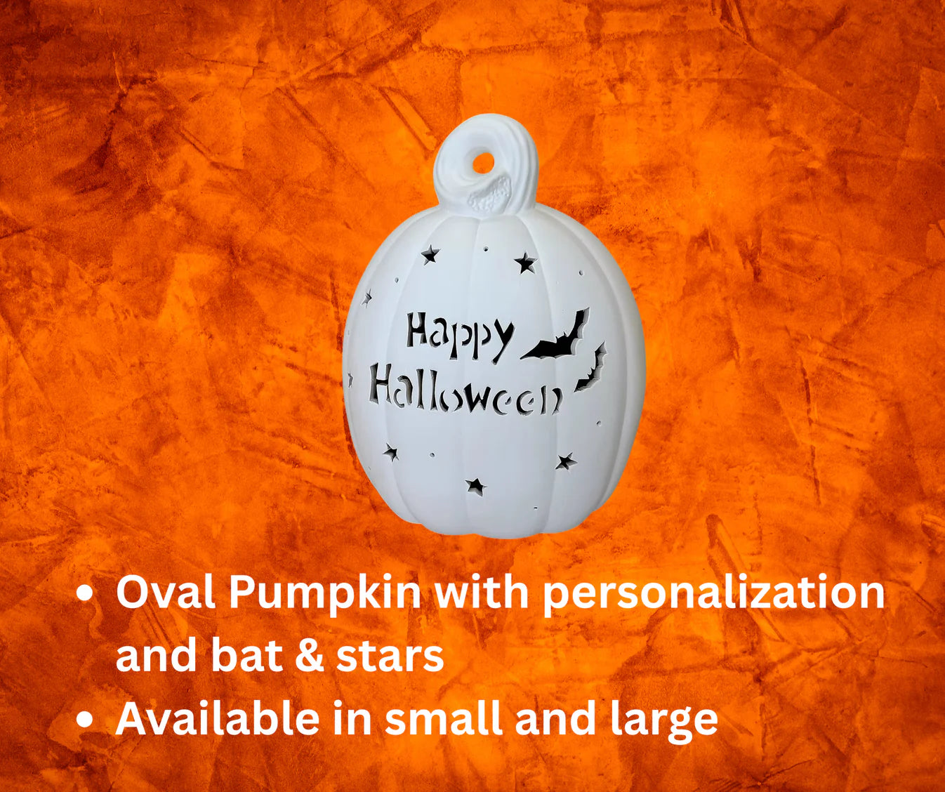 09/24/26 - CUSTOM PERSONALIZED Ceramic Pumpkins - 6PM