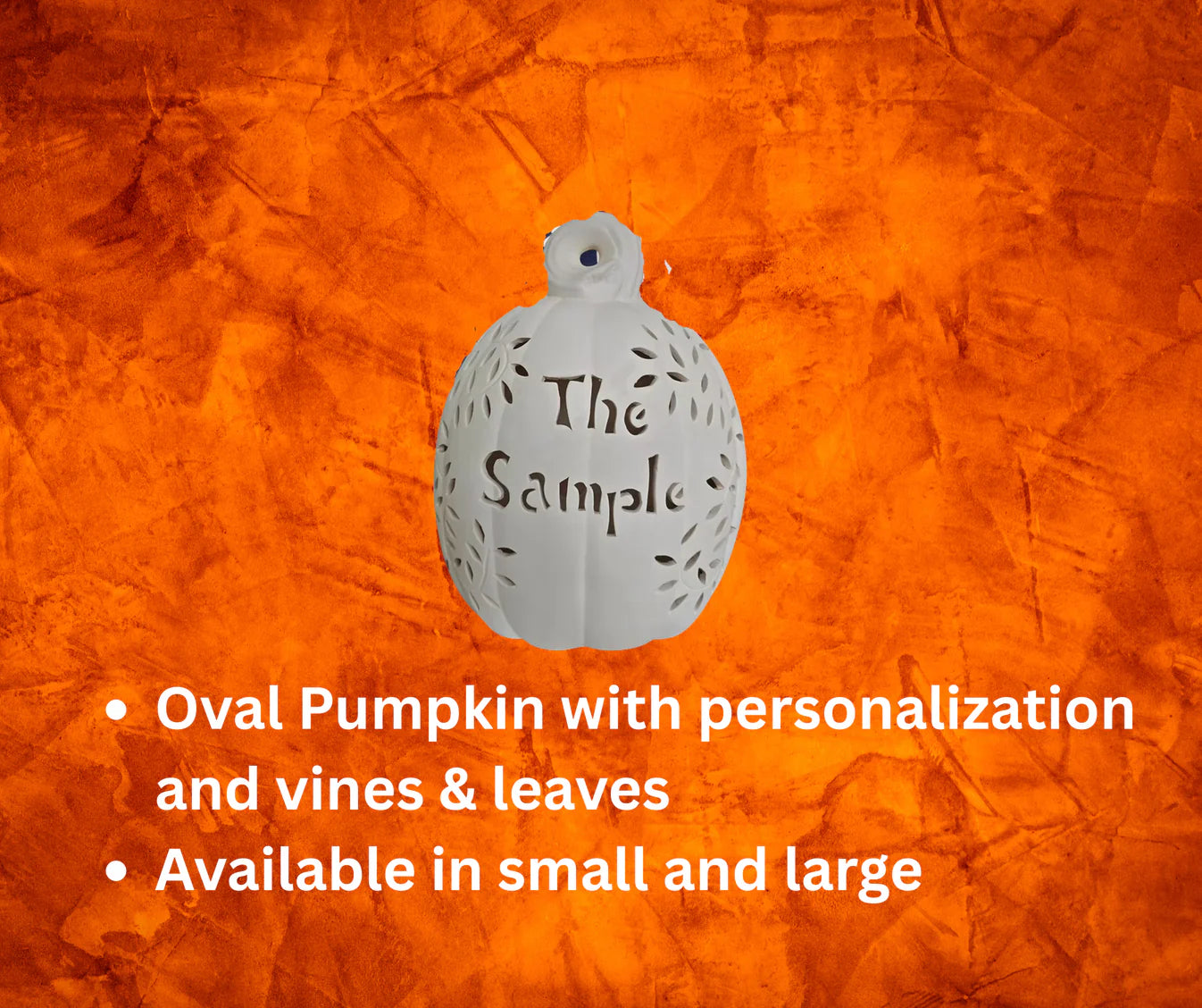 09/24/26 - CUSTOM PERSONALIZED Ceramic Pumpkins - 6PM