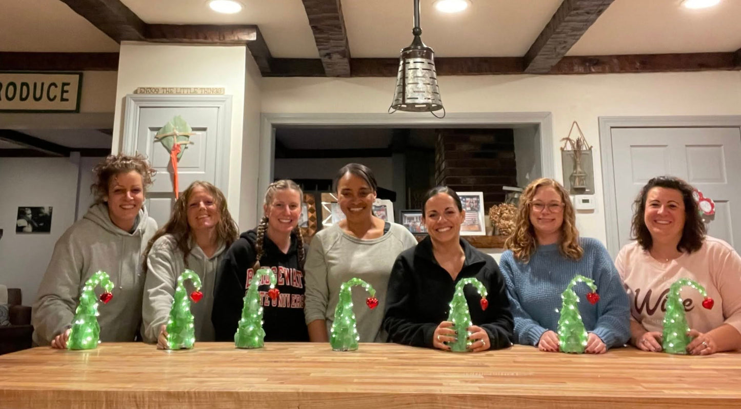 Hammer @ Home | Grinchy Style Sea Glass Tree
