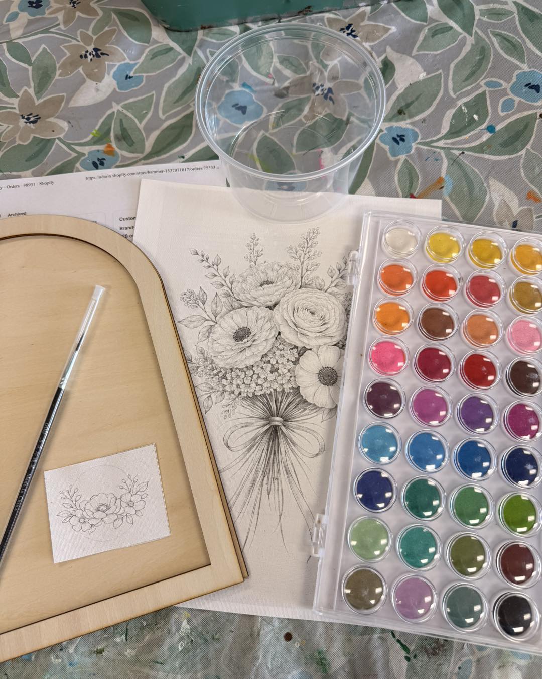 06/18/26 - Bloom & Brush | Birth Flower Intro to Watercolors - 6PM