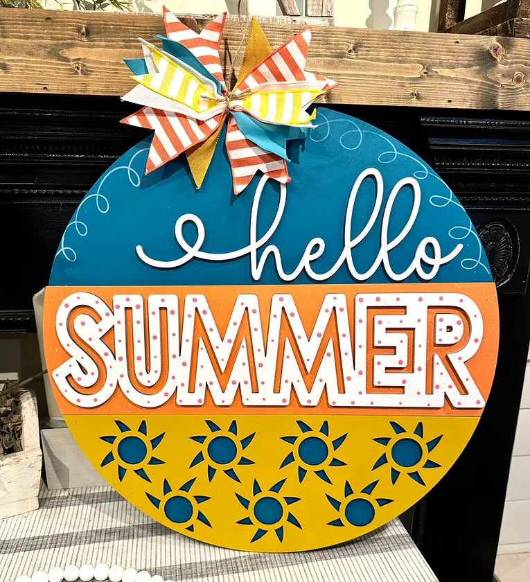 07/02/25 - EXTRA LARGE 3D SUMMER DoorHangers - 6PM