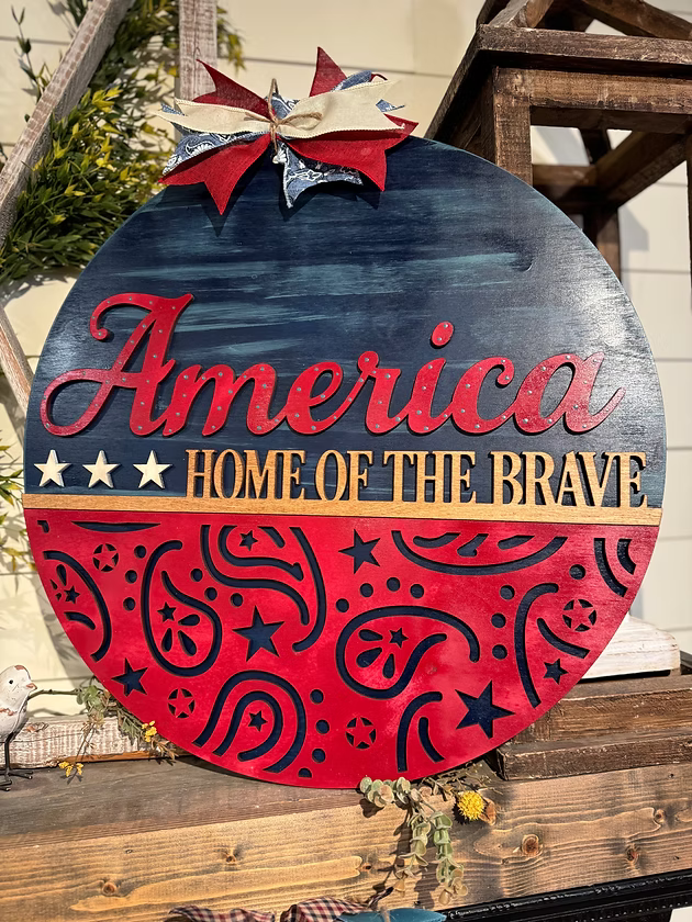 06/25/26 - Patriotic & Proud | Extra Large Patriotic Door Hangers - 6PM