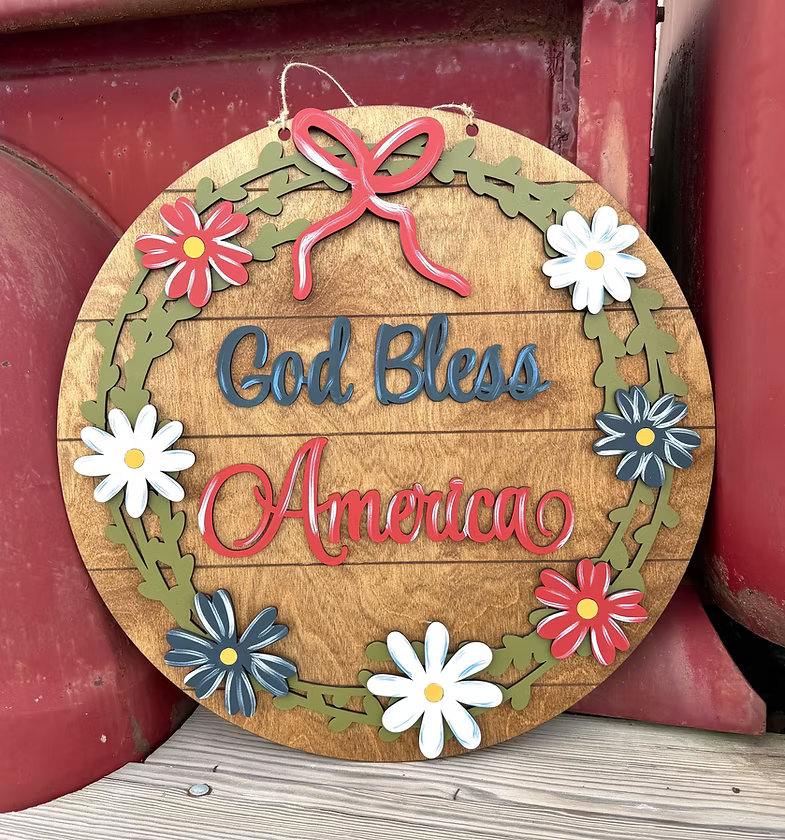 06/25/26 - Patriotic & Proud | Extra Large Patriotic Door Hangers - 6PM