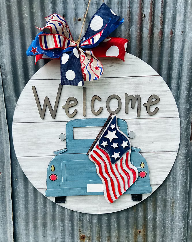 06/25/26 - Patriotic & Proud | Extra Large Patriotic Door Hangers - 6PM
