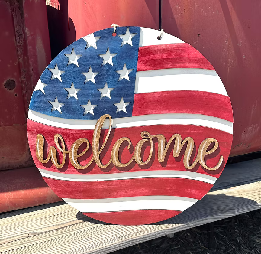 06/25/26 - Patriotic & Proud | Extra Large Patriotic Door Hangers - 6PM