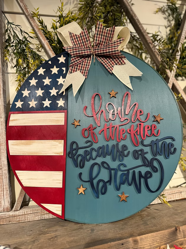 06/25/26 - Patriotic & Proud | Extra Large Patriotic Door Hangers - 6PM