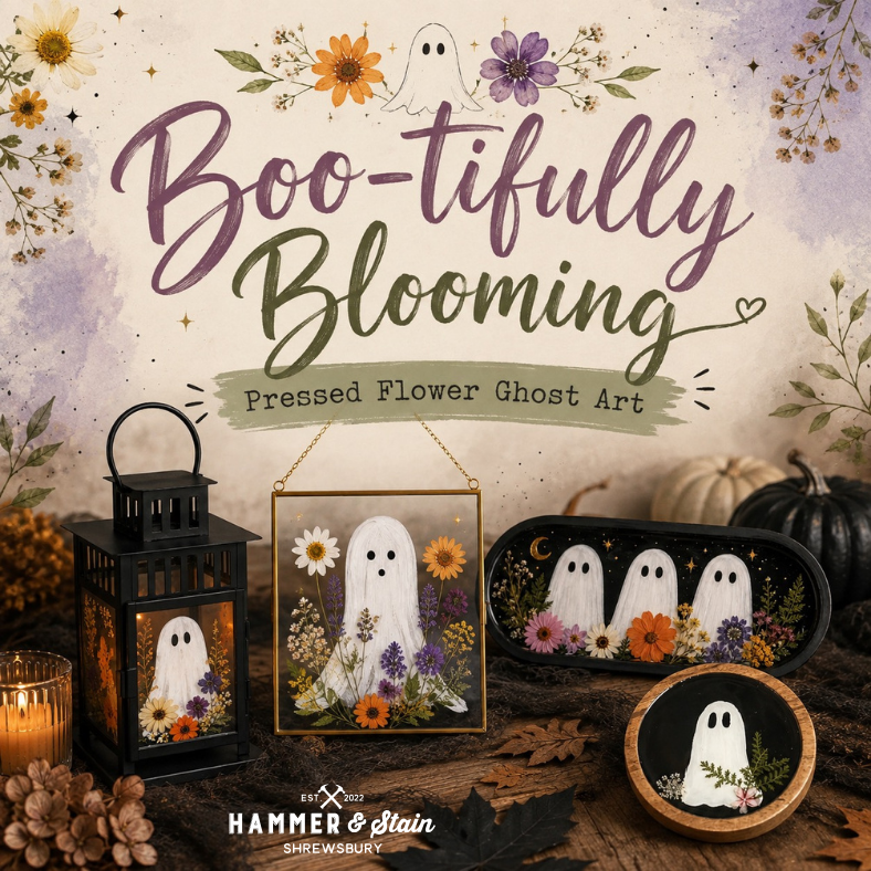 10/22/26 - Boo-tifully Blooming | Pressed Flower Ghost Art - 6PM