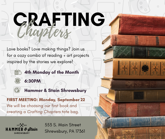 09/22/25 - Crafting Chapters - Monthly Book & Art Club - 6:30PM