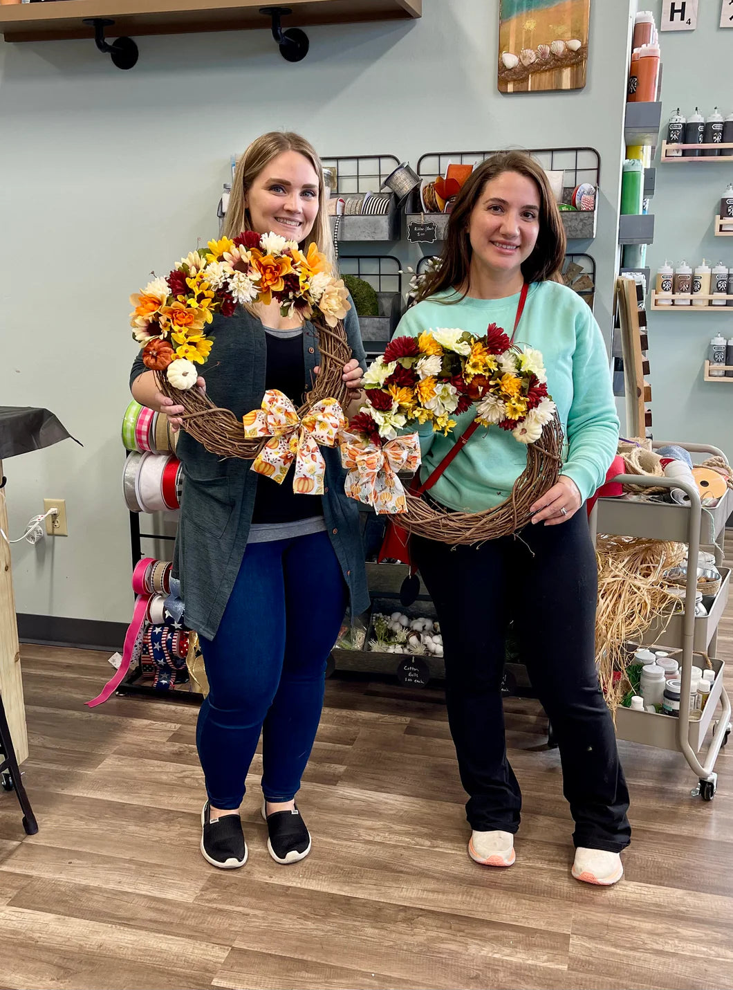 10/17/25 - Fall Silk Flower Wreath - 6PM