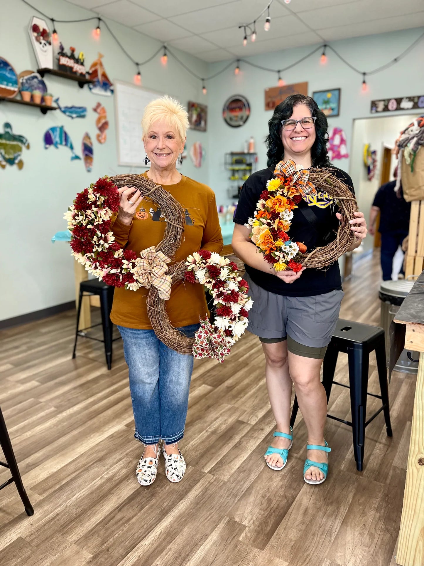 10/17/25 - Fall Silk Flower Wreath - 6PM