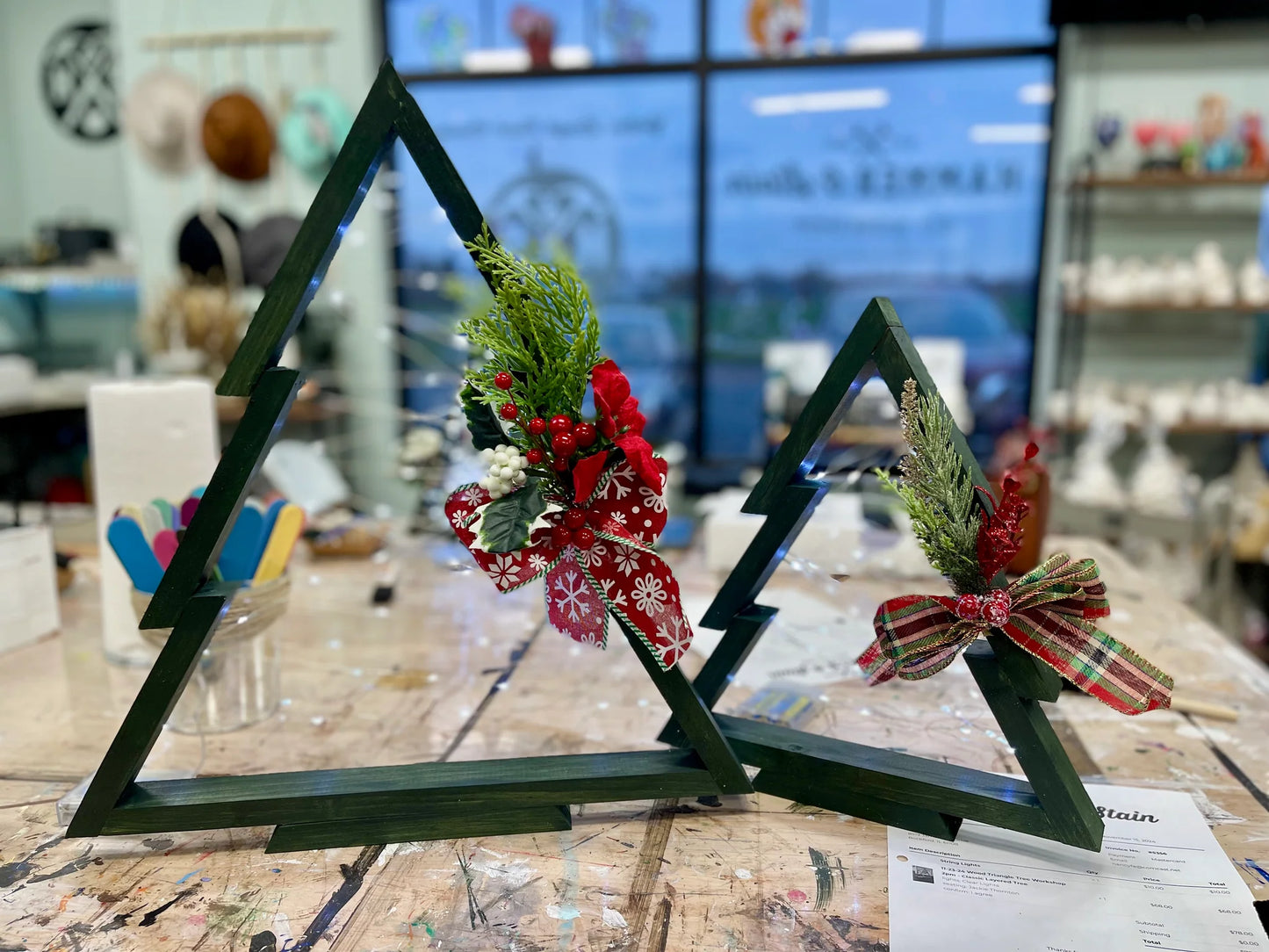 12/01/25 - Triangle & Layered Trees ✨ONLY FIVE SEATS AVAILABLE✨ - 6PM