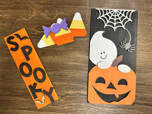 SPOOKY Sign Post Interchangeable KIT