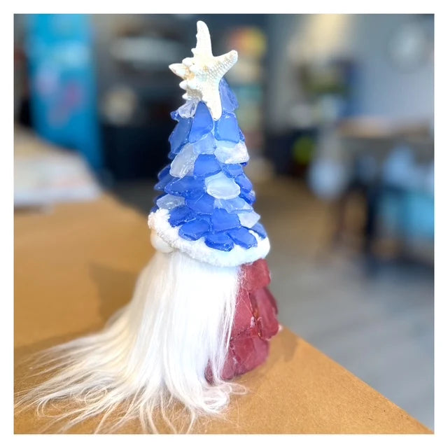 Hammer @ Home | Patriotic Sea Glass Gnome