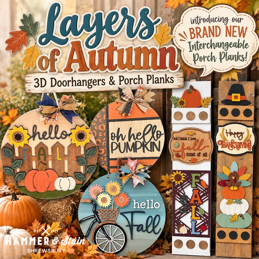 11/05/26 - Layers of Autumn | 3D Fall Door Hangers & Porch Planks - 6PM