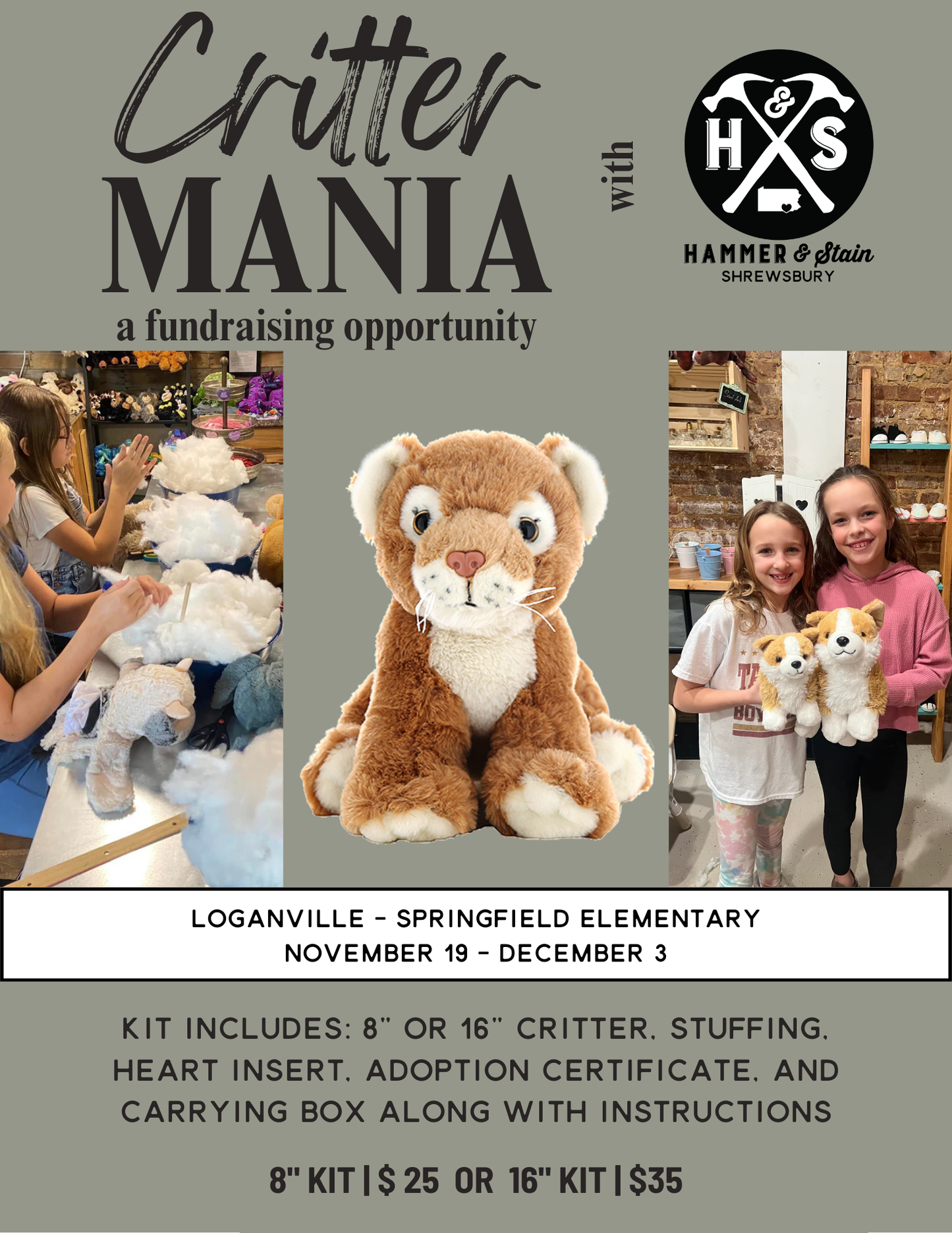 Loganville-Springfield Critter Mania Fundraiser