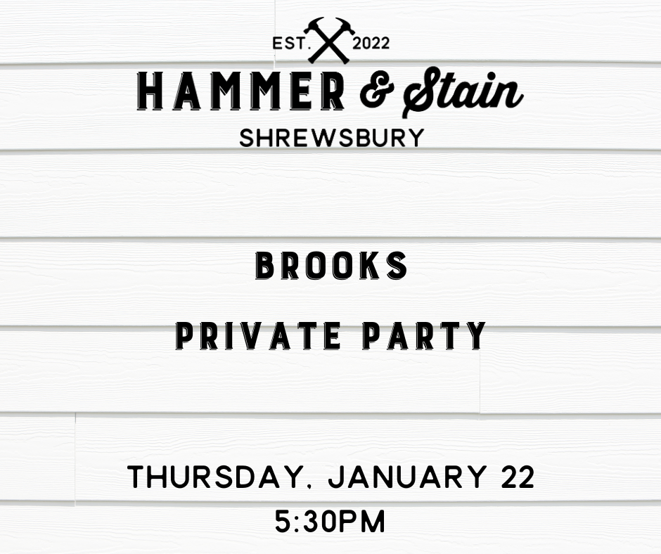 01/22/26 - Brooks Private Party - 5:30PM