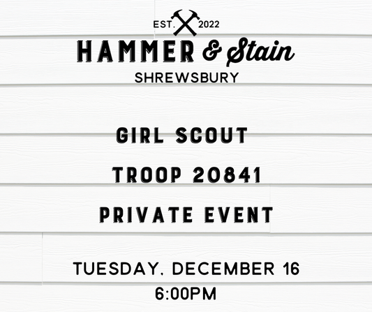 12/16/25 - Girl Scout Troop 20841 Private Party - 6PM