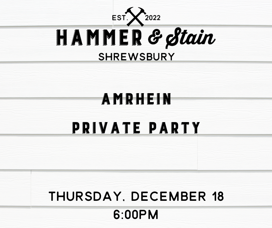 12/18/25 - Amrhein Private Party - 6PM