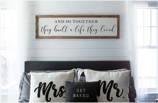 And So Together They Built Framed Sign