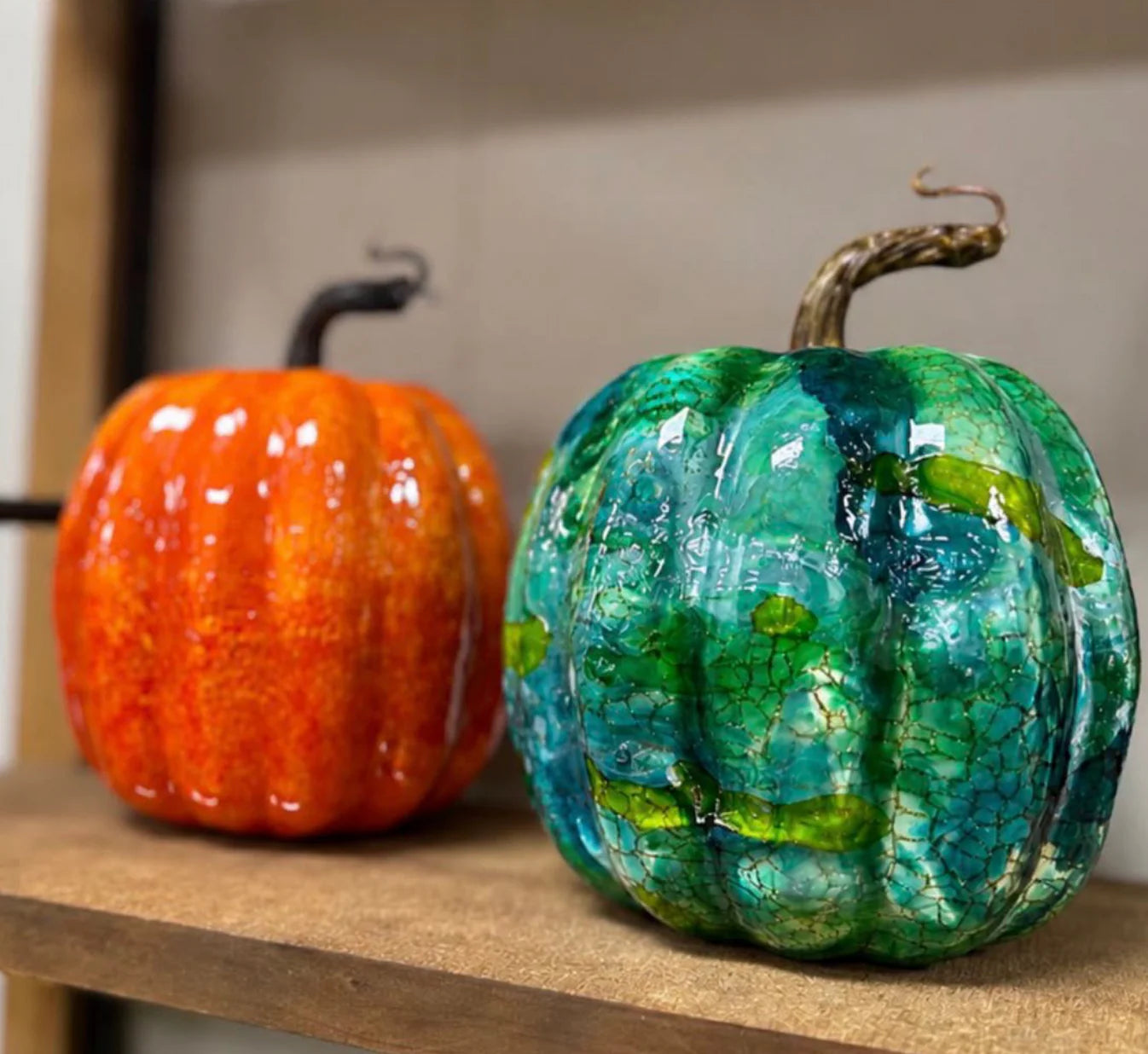 09/01/26 - Harvest Glass Pumpkins | Resin Glass Like Pumpkins - 6PM