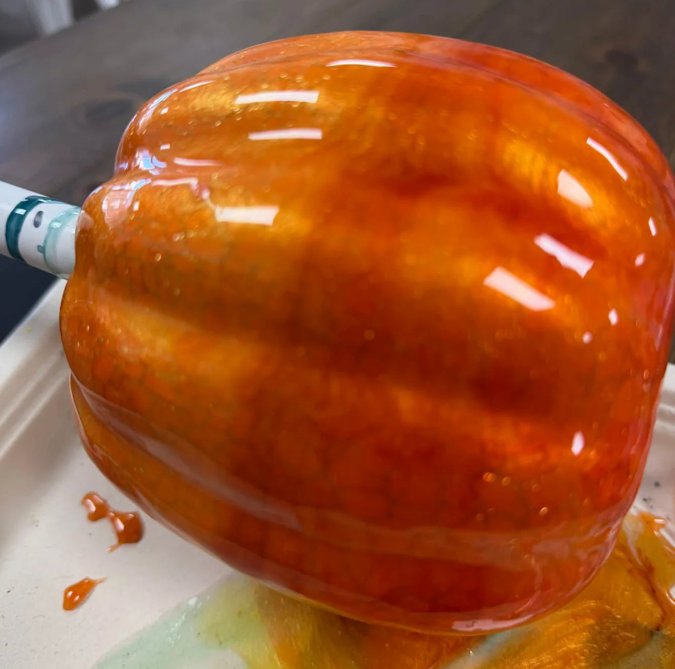09/01/26 - Harvest Glass Pumpkins | Resin Glass Like Pumpkins - 6PM