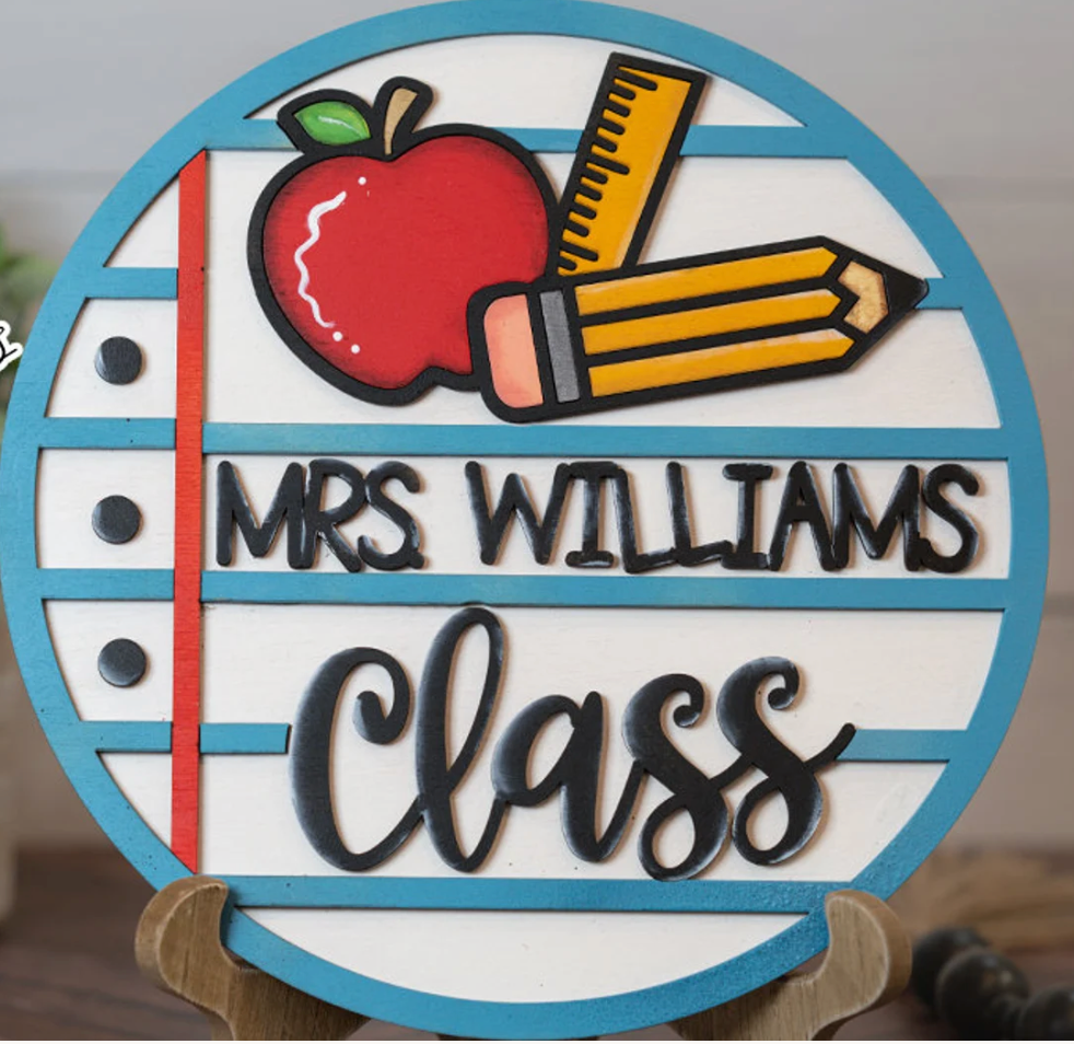 08/28/26 - Classroom Charm | 3D Teacher & Classroom Signs - 6PM