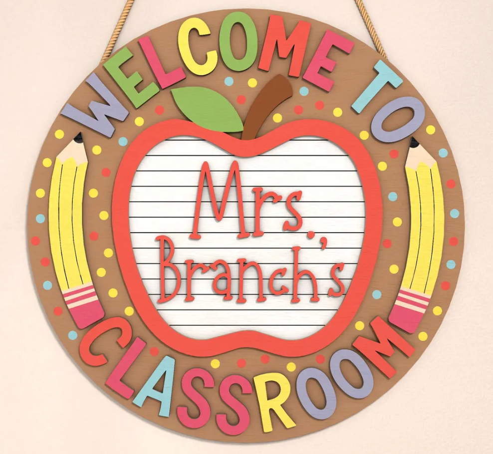 08/28/26 - Classroom Charm | 3D Teacher & Classroom Signs - 6PM