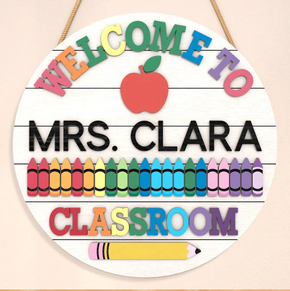 08/28/26 - Classroom Charm | 3D Teacher & Classroom Signs - 6PM