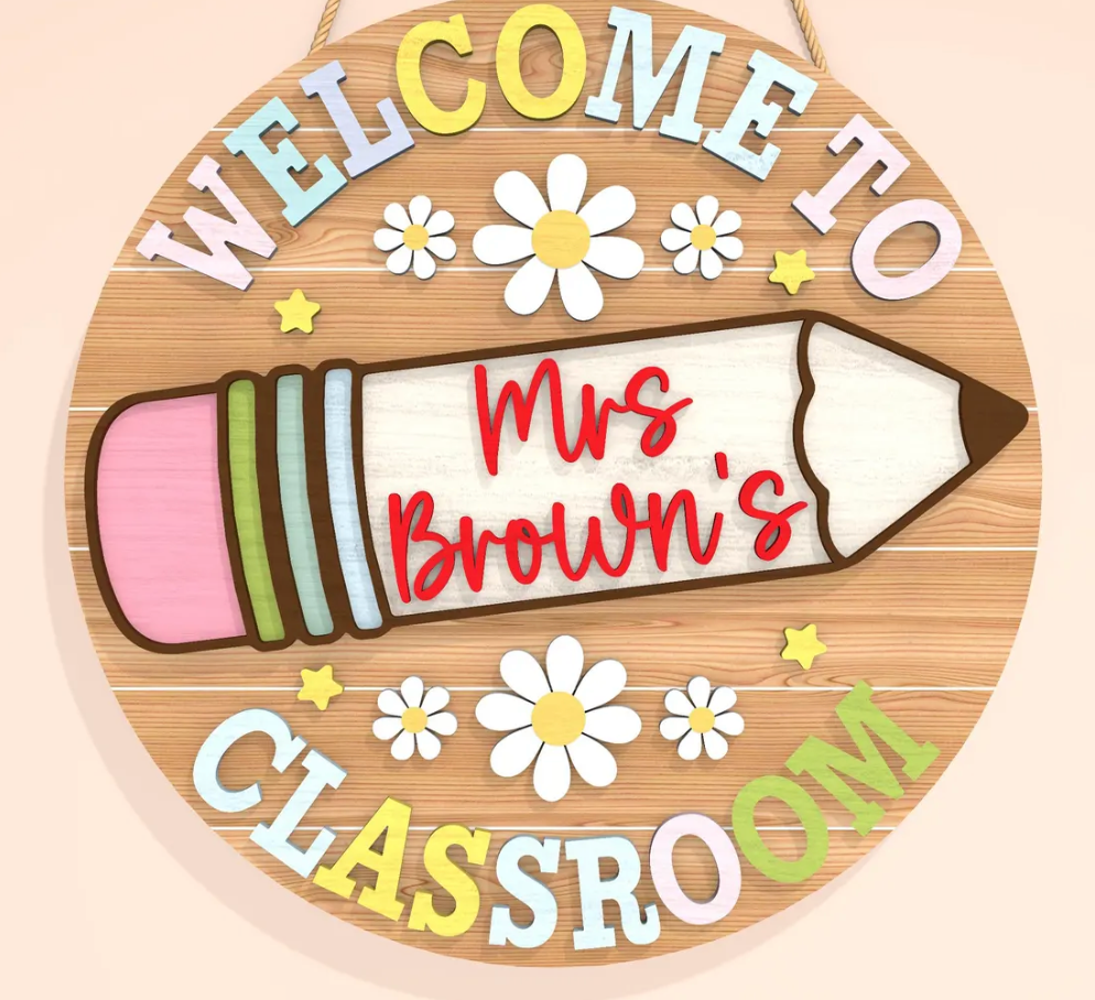 08/28/26 - Classroom Charm | 3D Teacher & Classroom Signs - 6PM