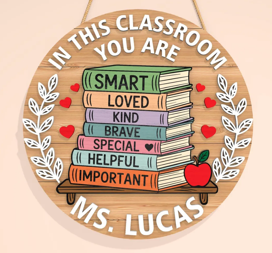 08/28/26 - Classroom Charm | 3D Teacher & Classroom Signs - 6PM