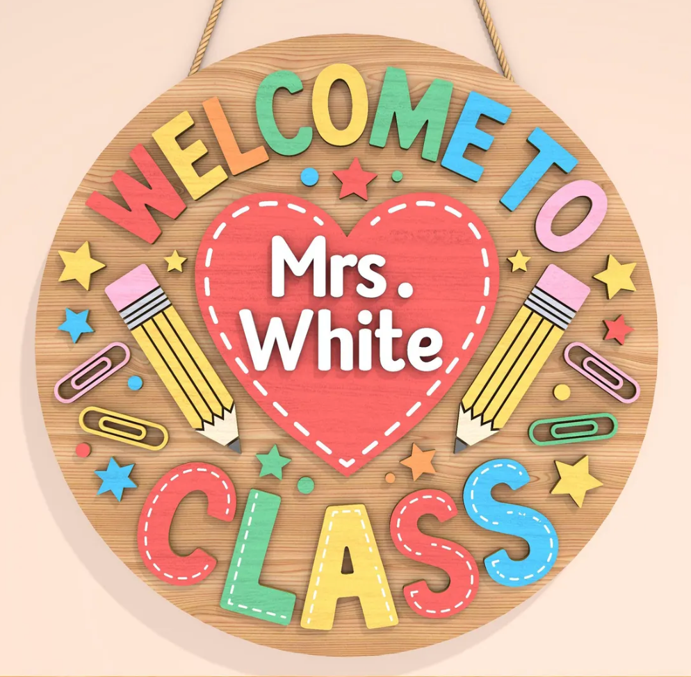 08/28/26 - Classroom Charm | 3D Teacher & Classroom Signs - 6PM